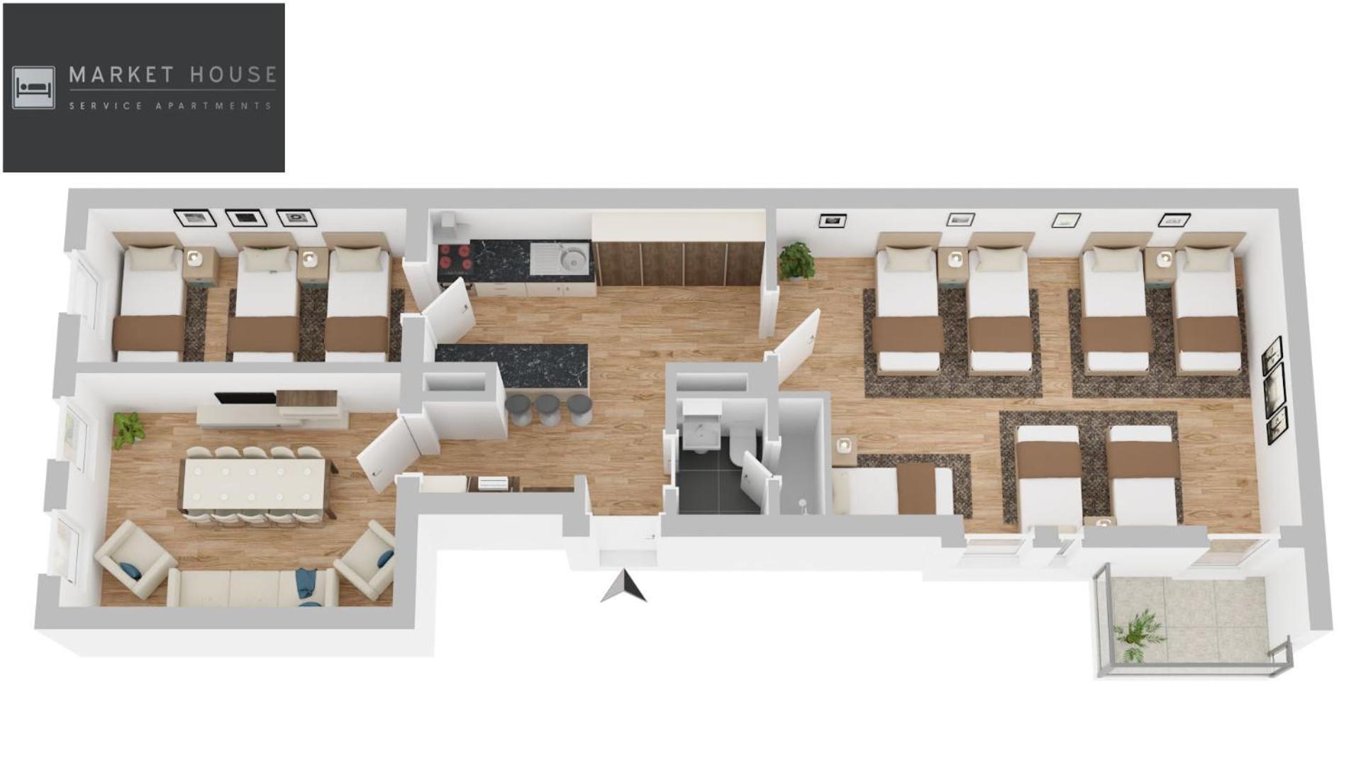 Large 110 Qm In Very Cetral Location 1 To 12 Guests Apartment München